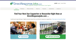 Desktop Screenshot of directresponsejobs.com